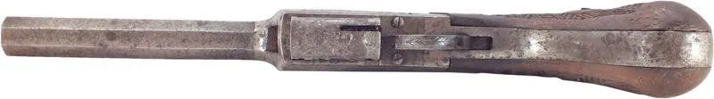 A RARE COLLEYE HARMONICA PISTOL C.1860