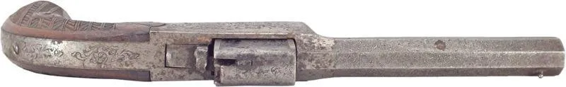 A RARE COLLEYE HARMONICA PISTOL C.1860