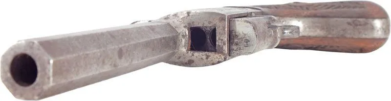 A RARE COLLEYE HARMONICA PISTOL C.1860