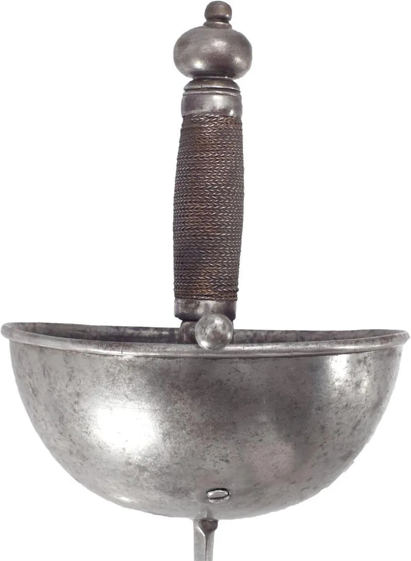 A SPANISH CUP HILT RAPIER C.1670