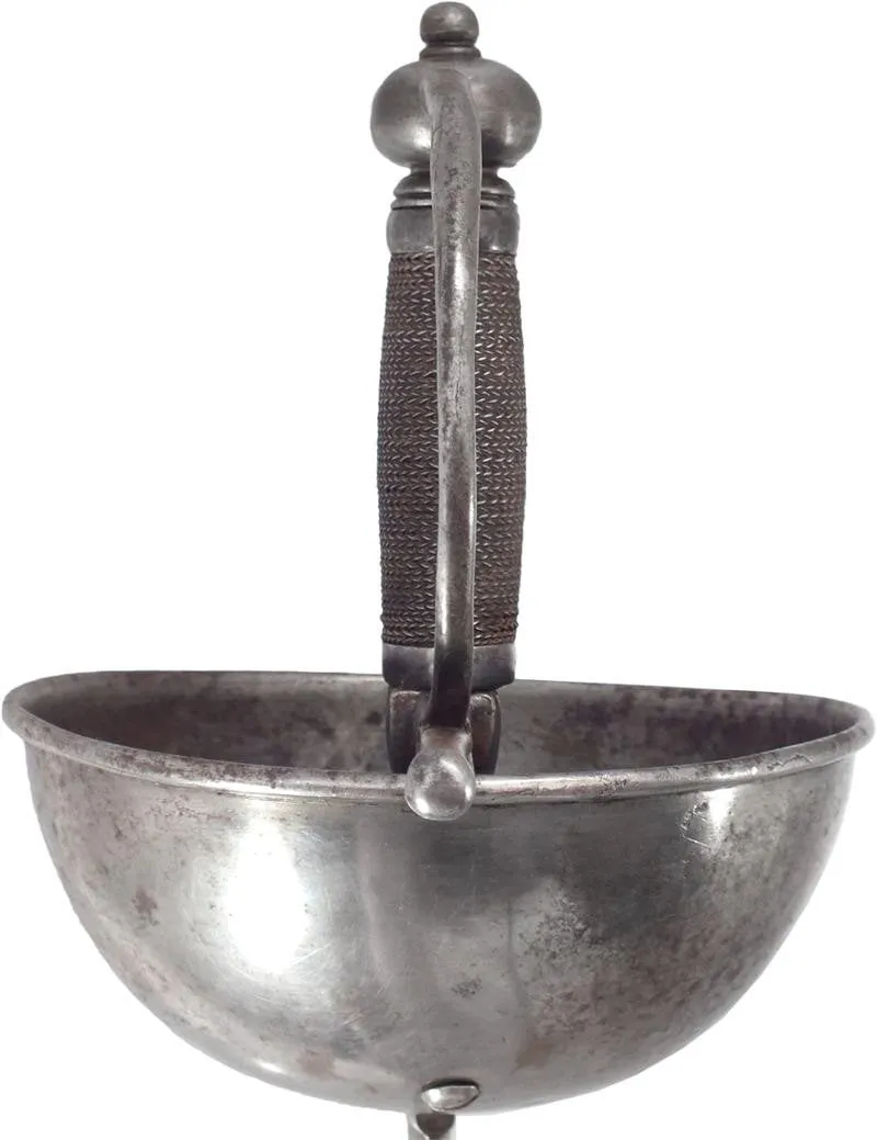 A SPANISH CUP HILT RAPIER C.1670