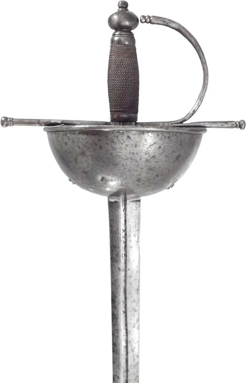 A SPANISH CUP HILT RAPIER C.1670