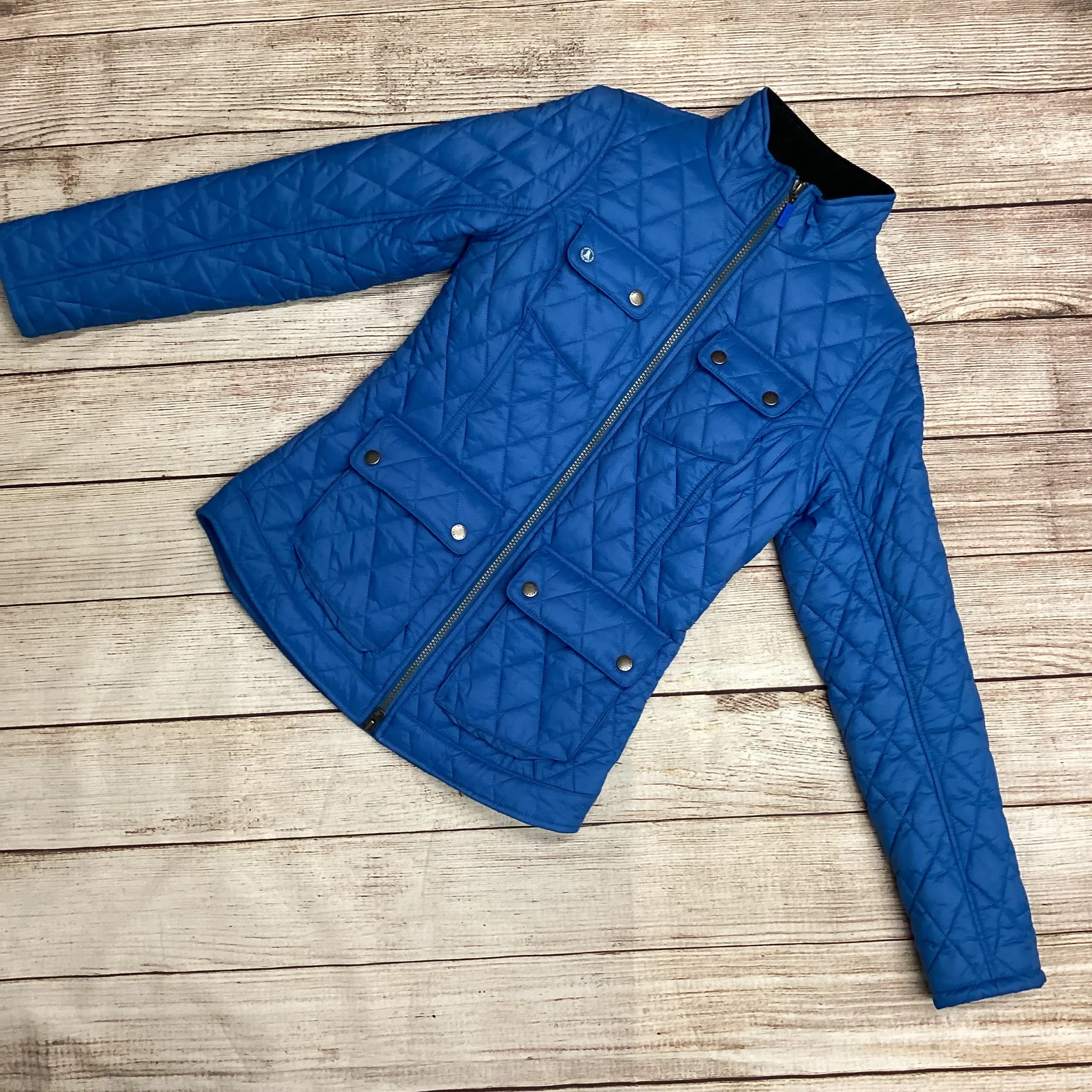 Barbour Blue Dolostone Quilted Jacket Size 8