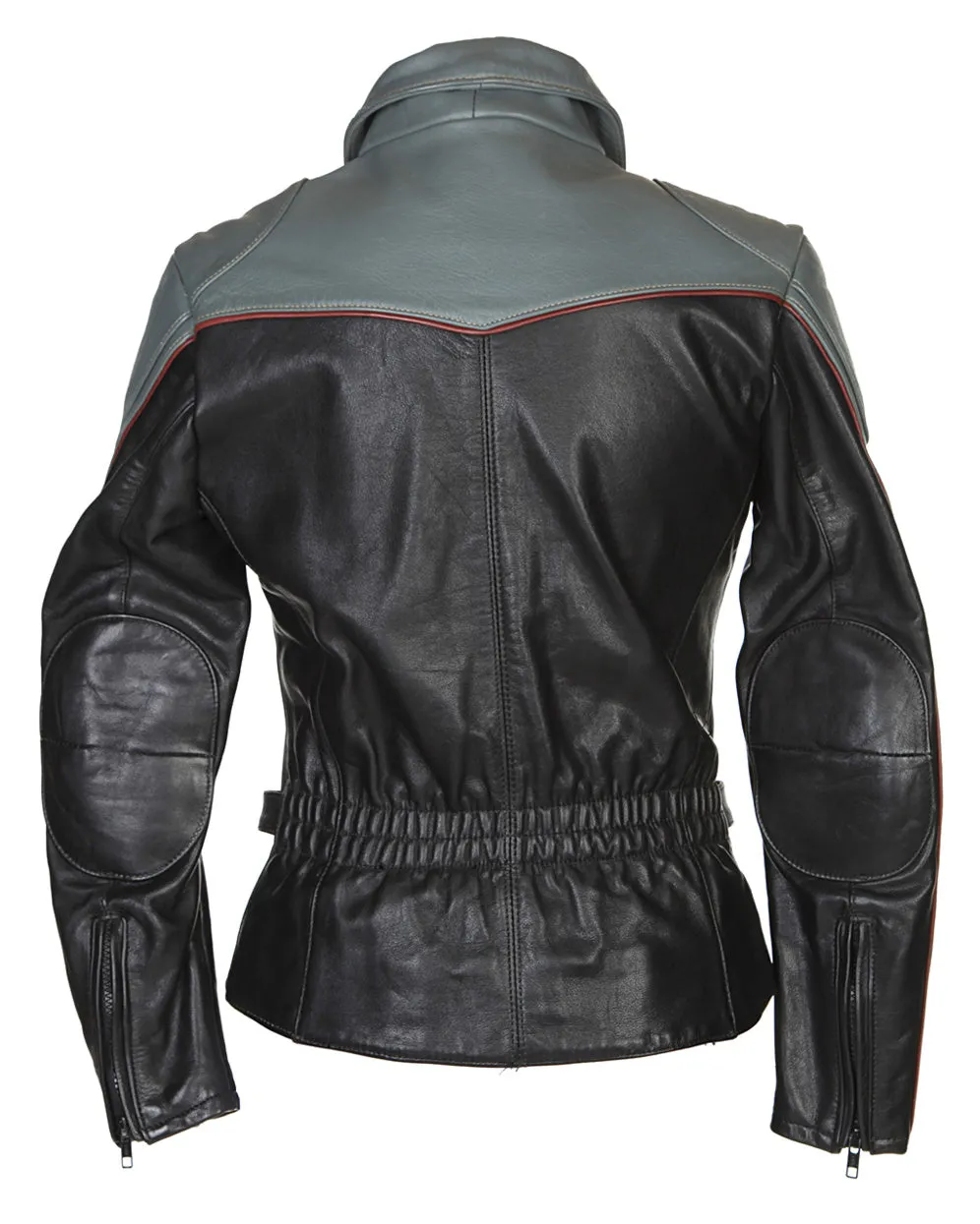 Black Leather Biker Jackets - S