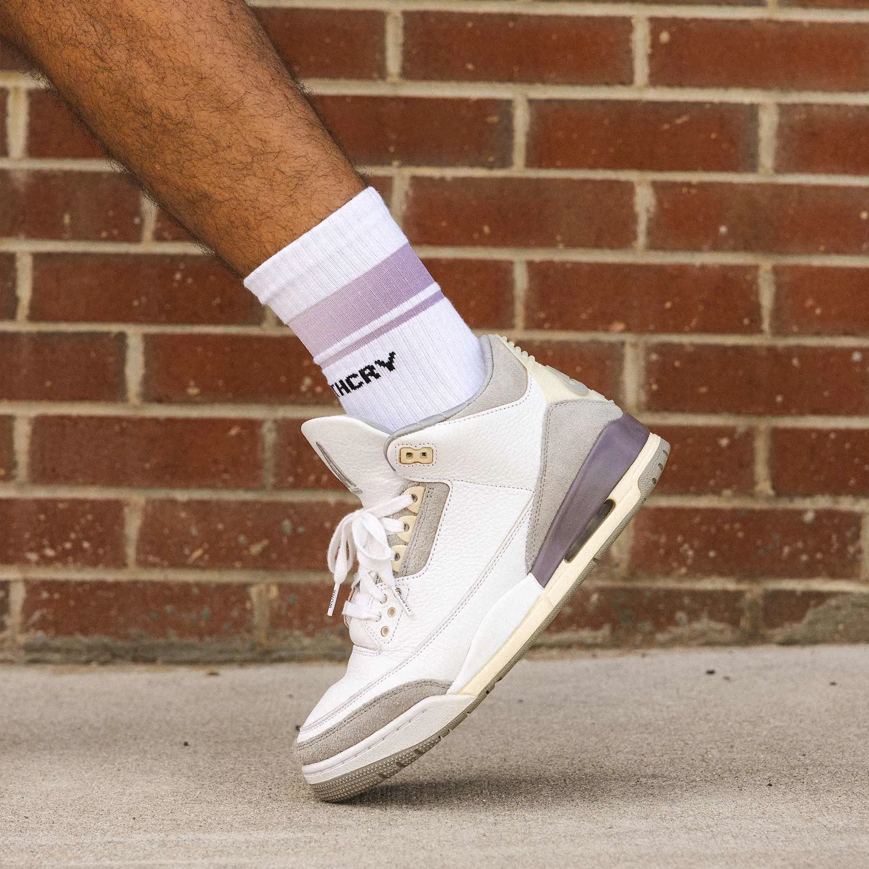 Experimental - White to Purple Stripes  *UV Color Changing