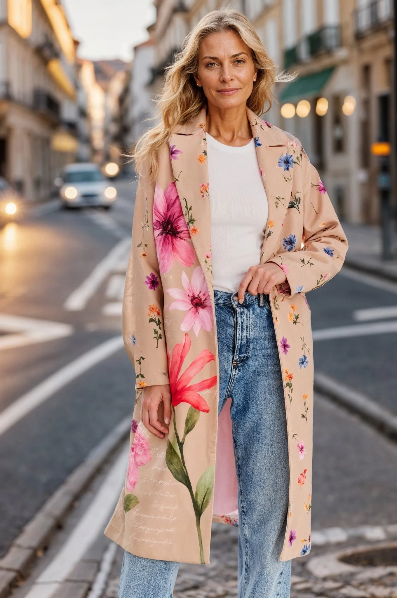 Floral Bloom classic coat
