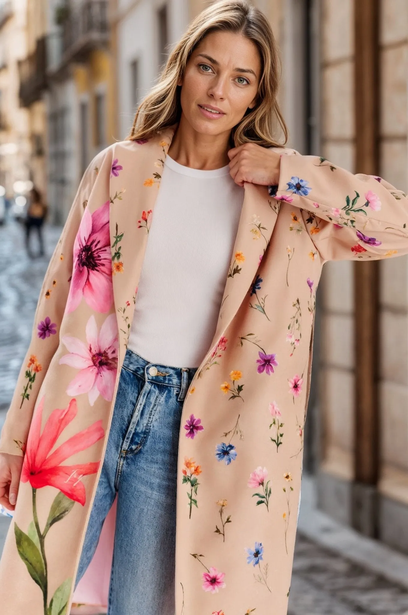 Floral Bloom classic coat