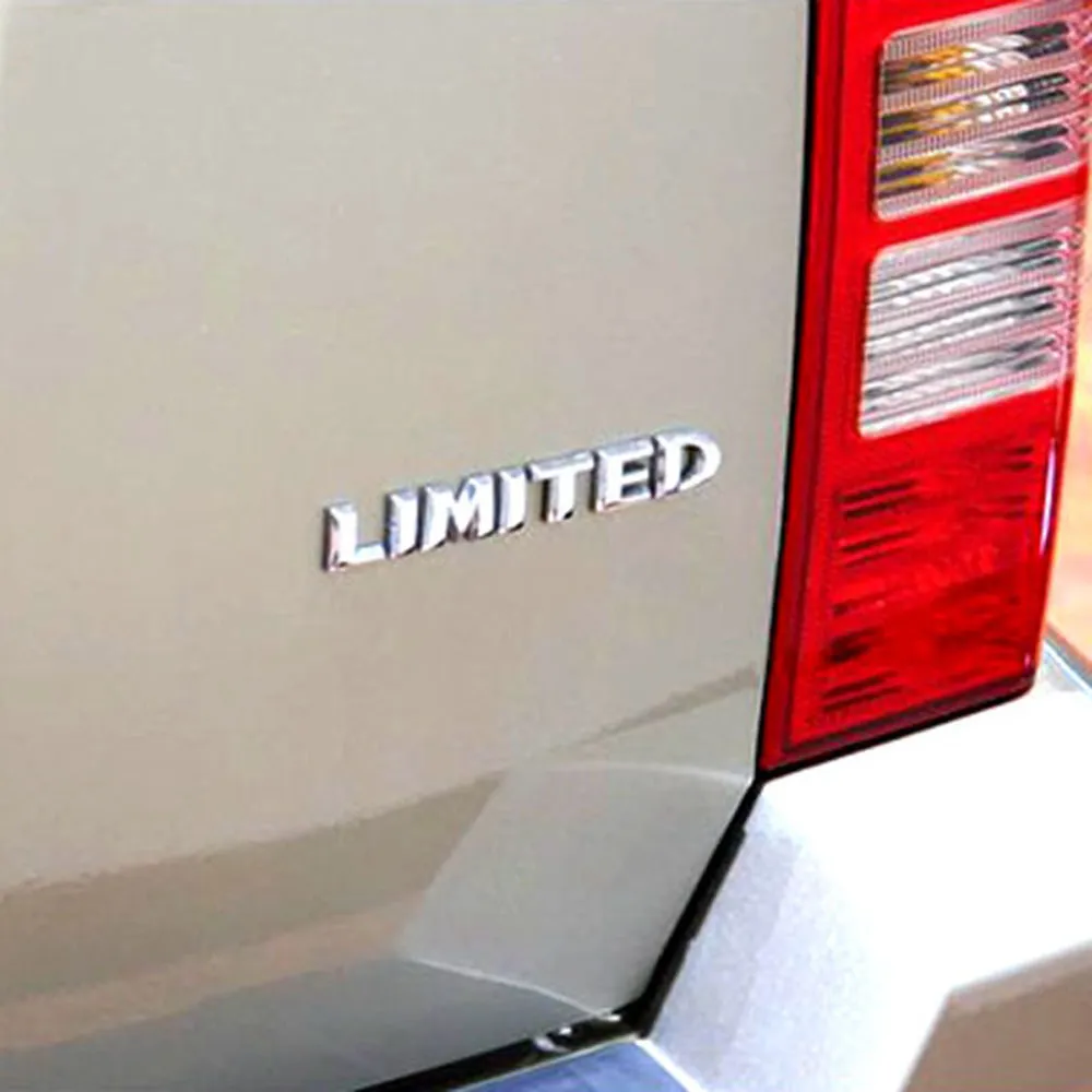 For Jeep Chrome 4X4 Limited Liftgate Emblem Nameplate Badge