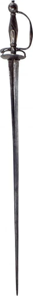 FRENCH SILVER HILTED SMALLSWORD C.1720-50