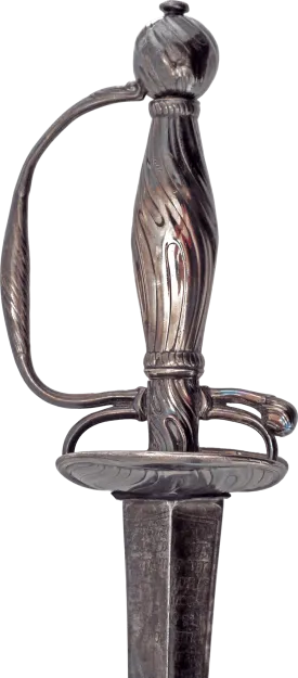 FRENCH SILVER HILTED SMALLSWORD C.1720-50