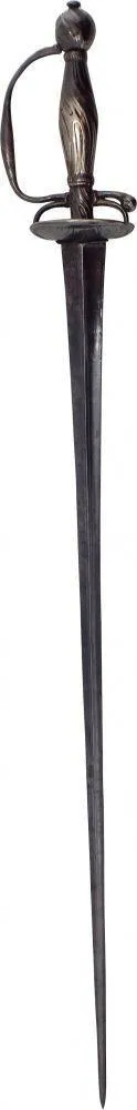 FRENCH SILVER HILTED SMALLSWORD C.1720-50