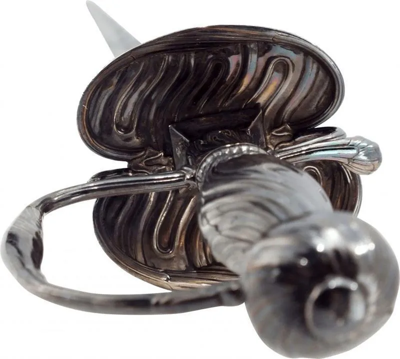 FRENCH SILVER HILTED SMALLSWORD C.1720-50