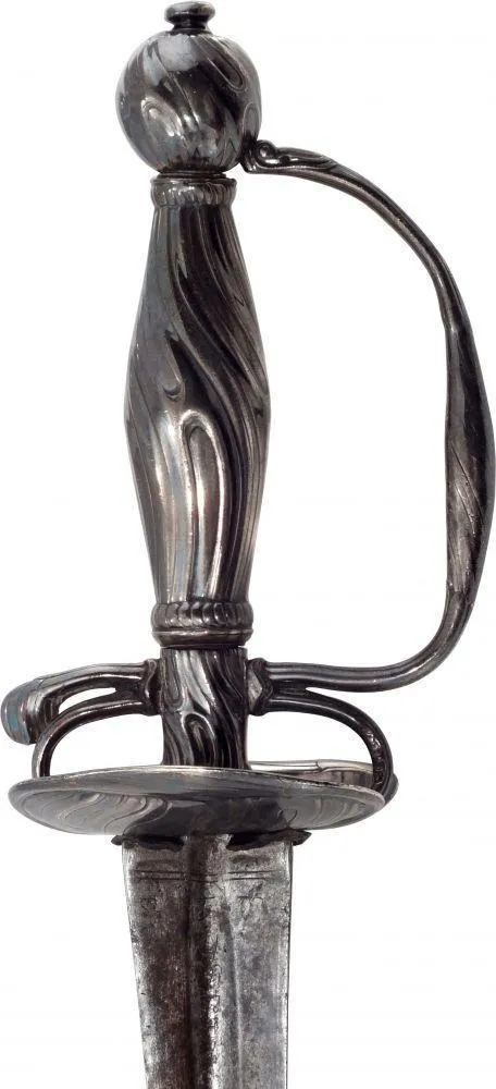 FRENCH SILVER HILTED SMALLSWORD C.1720-50
