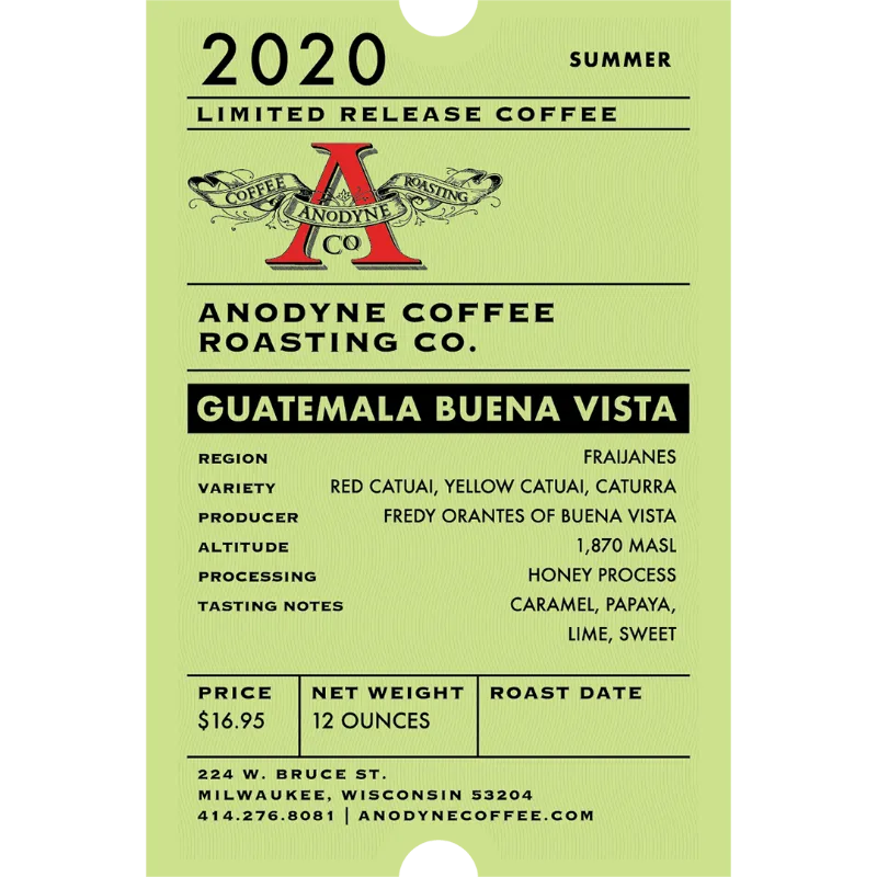 Guatemala Buena Vista Honey Process