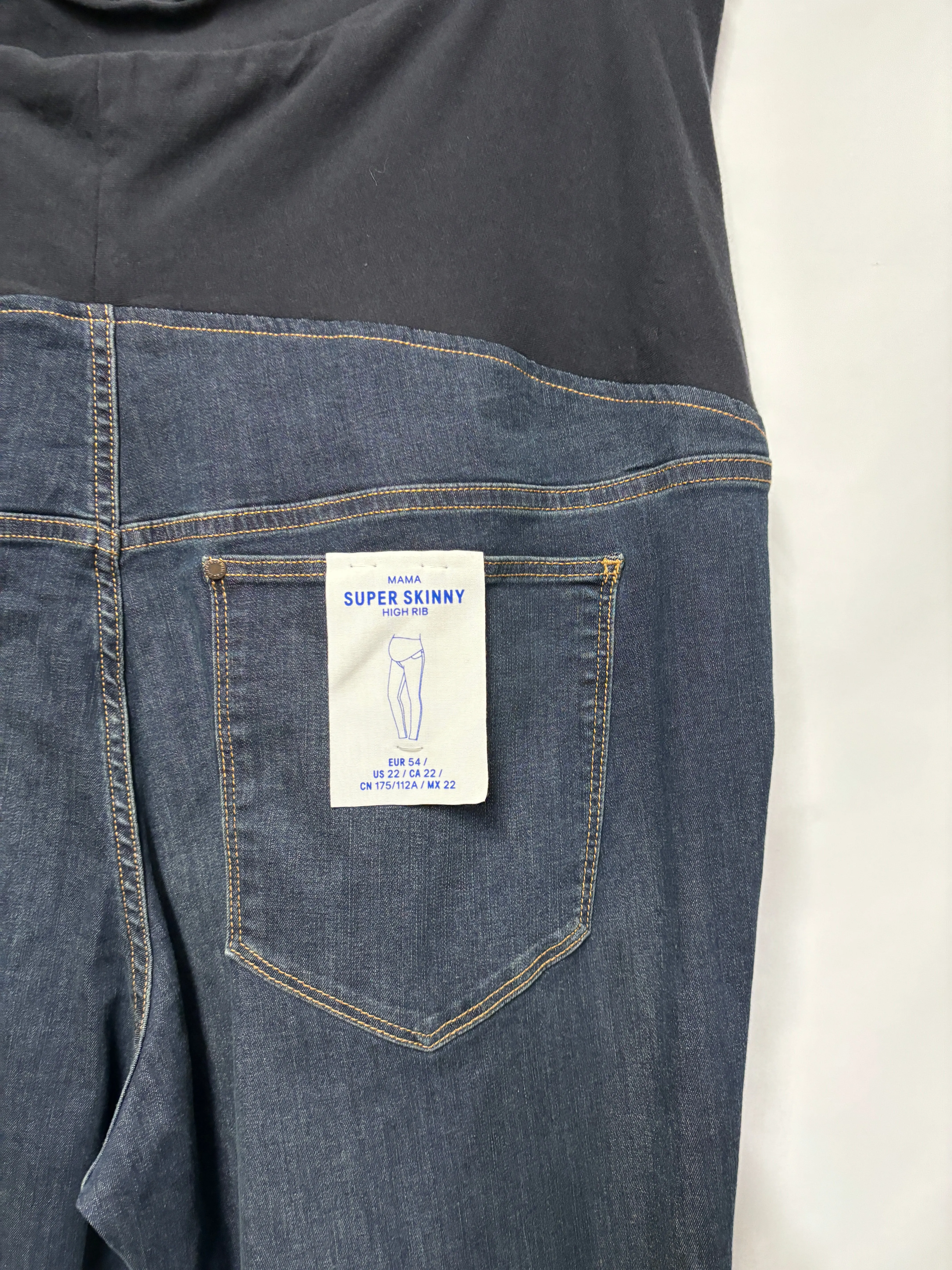 H&M Maternity Jeans Blue Superskinny 26