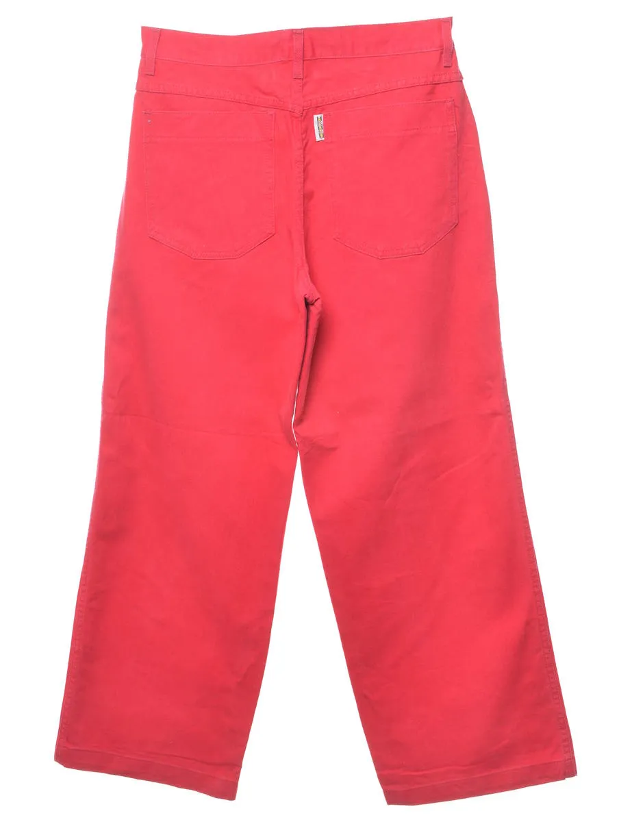 Hot Pink Straight Fit Jeans - W31 L34