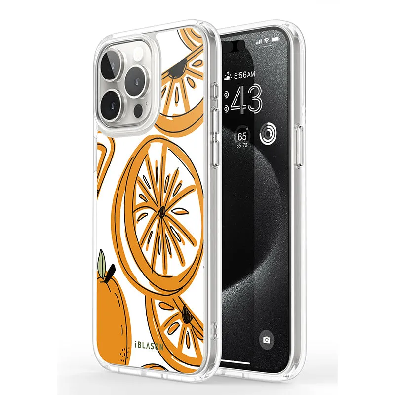 iPhone 15 Pro Max Halo MagSafe Cute Phone Case - Oranges