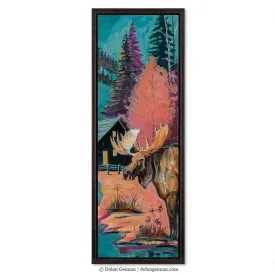 MOOSE AT MAYBELL CREEK original painting