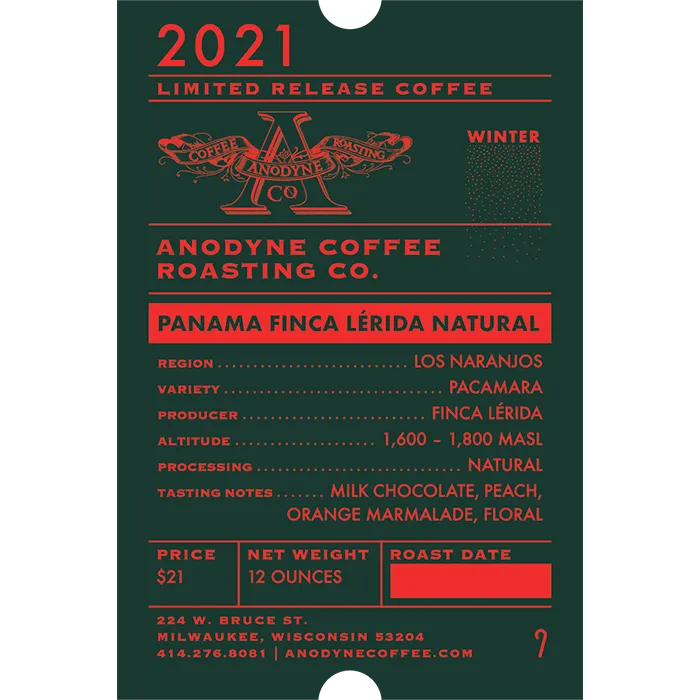 Panama Finca Lérida Natural