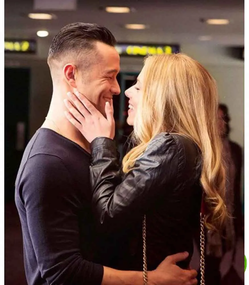 Scarlett Johansson Don Jon Black Leather Jacket