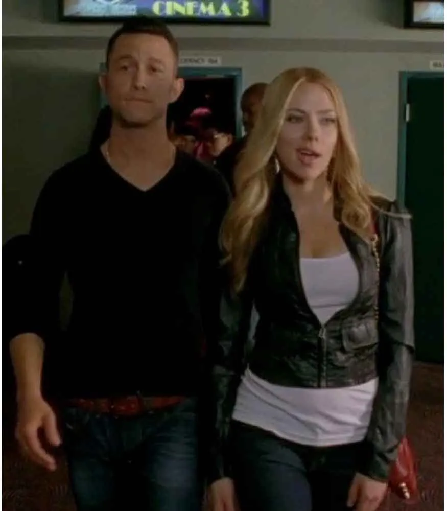 Scarlett Johansson Don Jon Black Leather Jacket