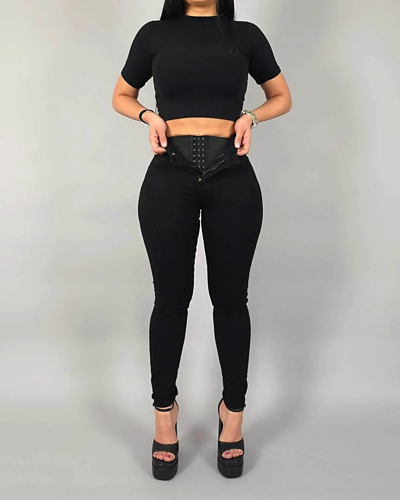 Schlank-Faja-Jeans mit Push-up und Shaping