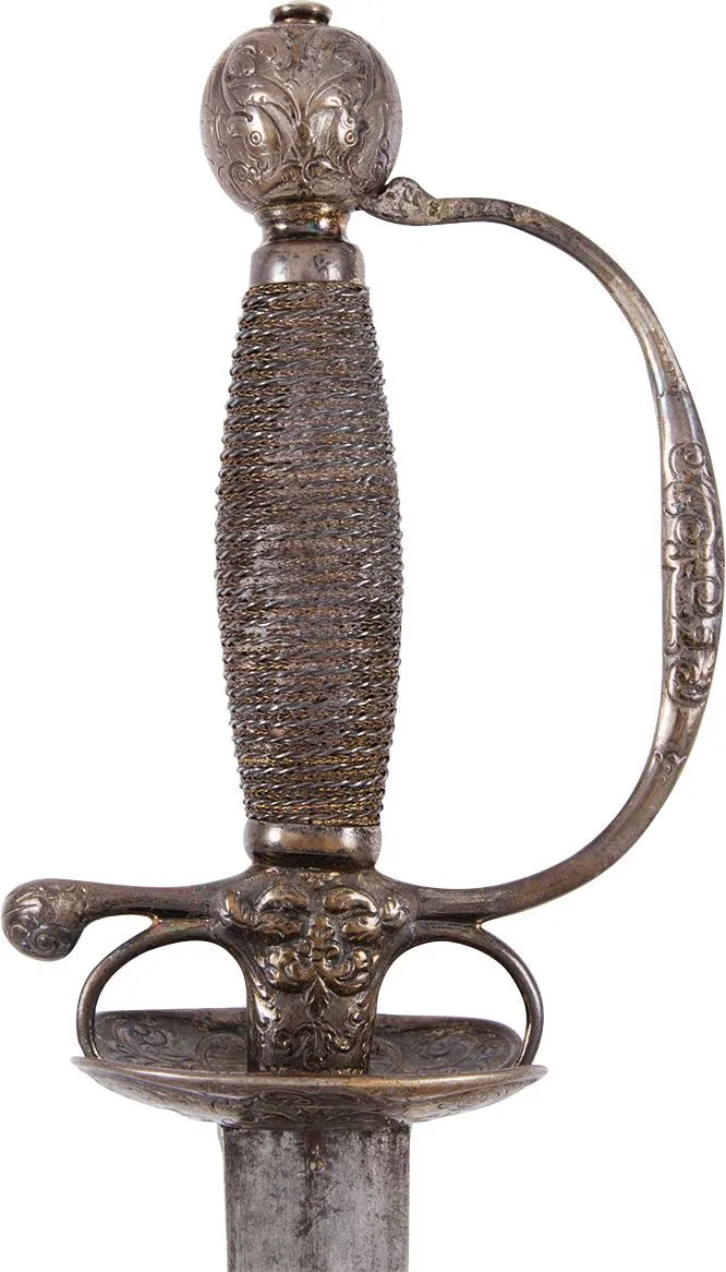 SILVER HILTED SMALLSWORD