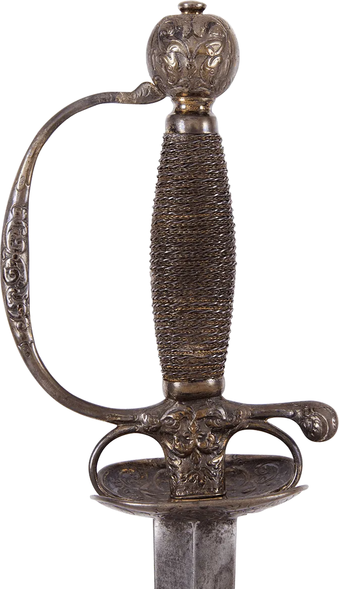SILVER HILTED SMALLSWORD