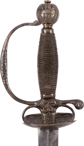 SILVER HILTED SMALLSWORD