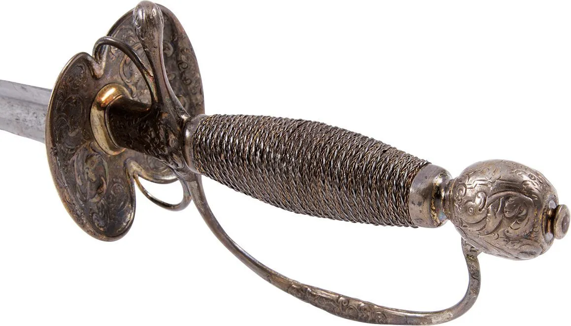 SILVER HILTED SMALLSWORD