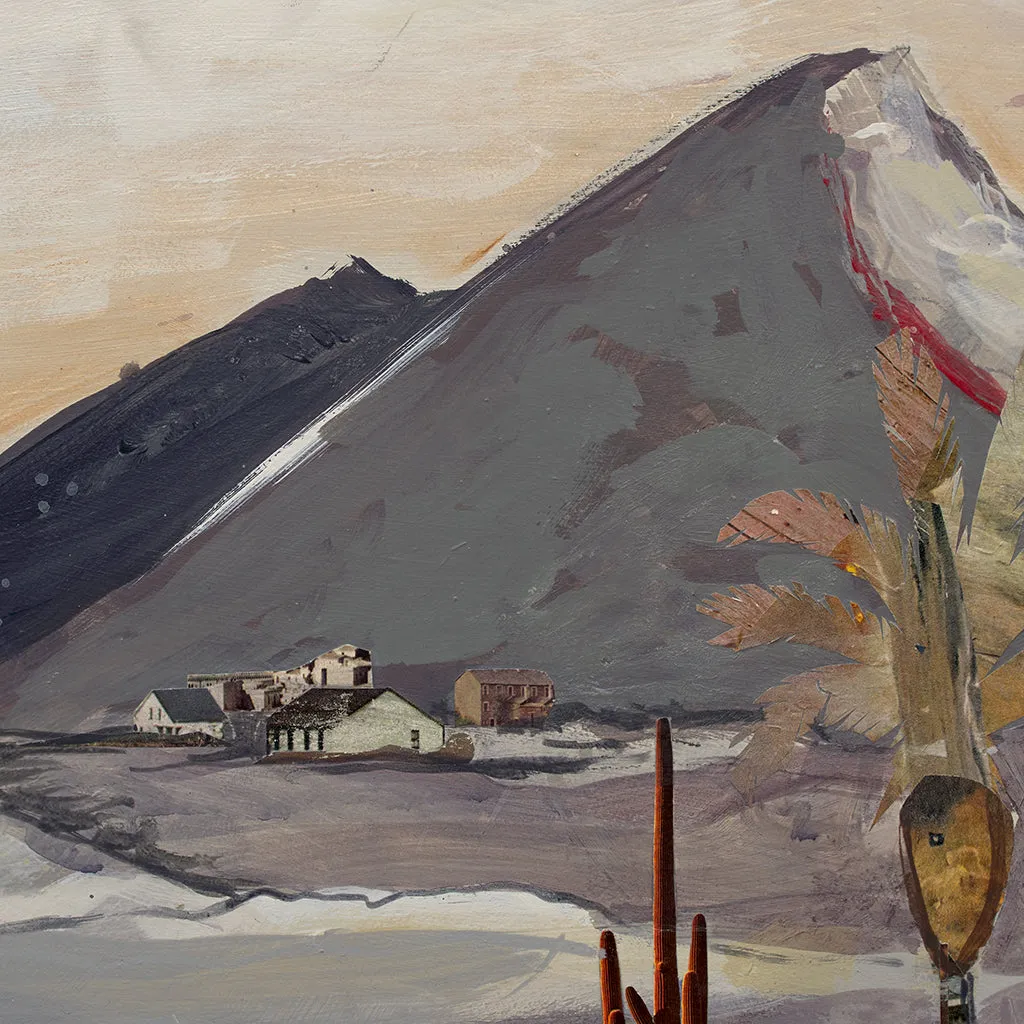 WHEN THE DESERT DREAMS original mixed media painting