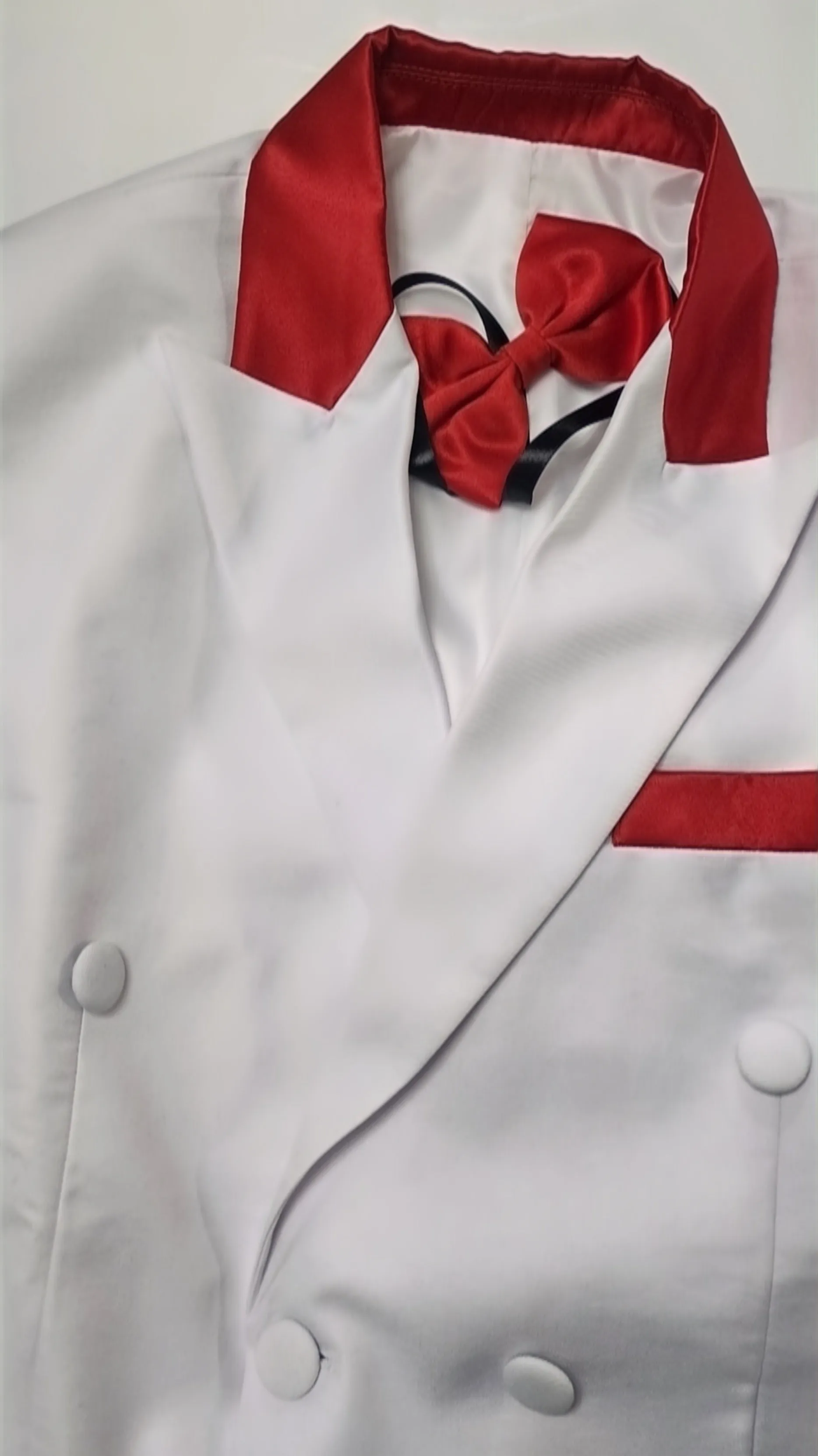 White Red Business Mens 2 Pieces Slim Fit Suit - Custom Made to Order